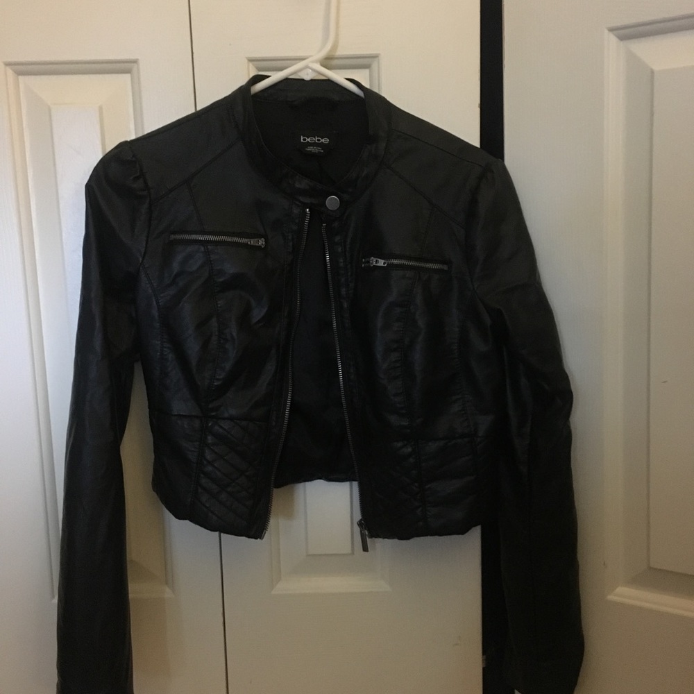 Bebe leather jacket